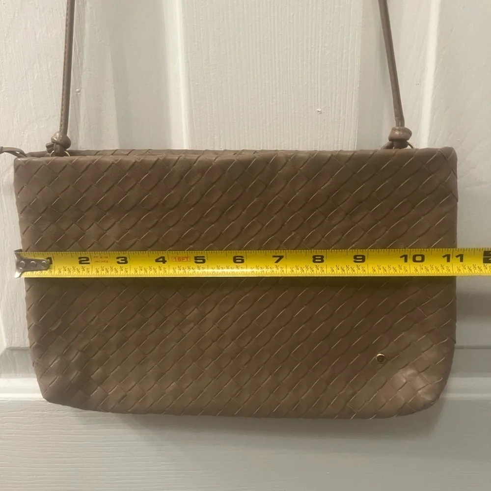 Etienne Aigner tan leather Shoulder Bag